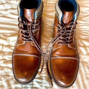Mens Ashford Hayes Brown Lace Up Leather Boots
